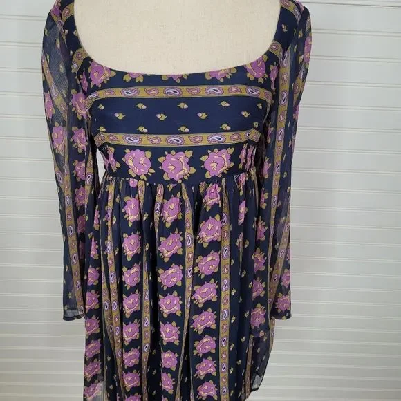 ModCloth Sweet Sixties Baby doll Dress 8 - Picture 3 of 10